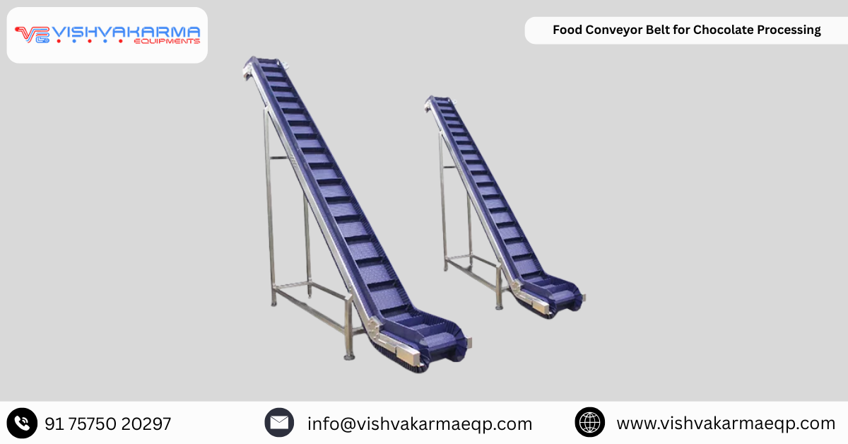 Food Conveyor Belt for Chocolate Processing